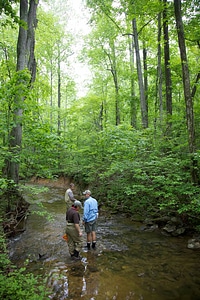 FWS employees surveying and assessing rivers and streams-1