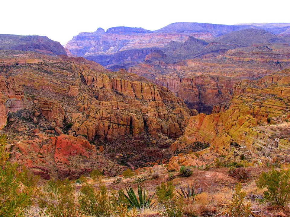 Mountains valley ravine