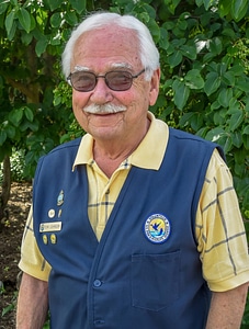FWS Volunteer in flower garden-3