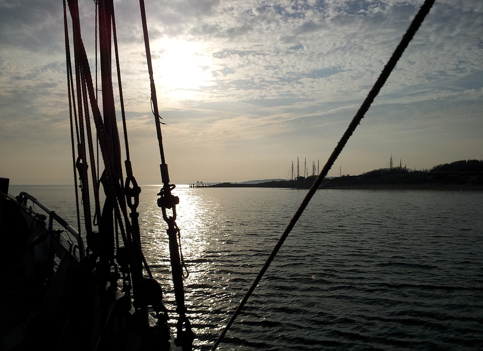 Water ship sky