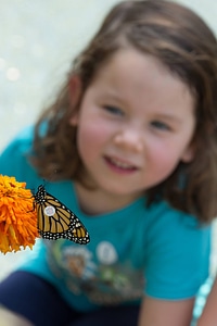 Tagged Monarch and child-1