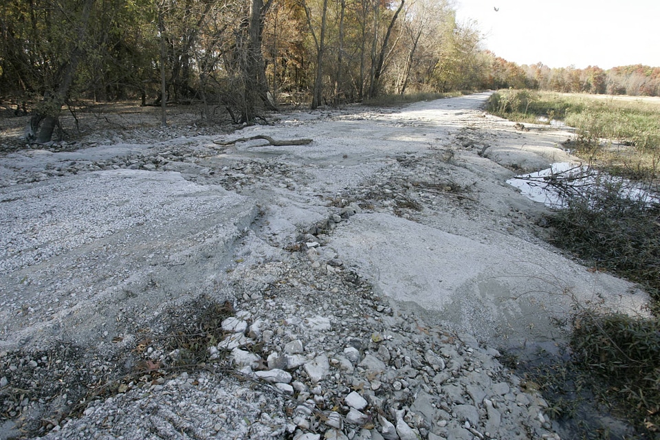 Flood damage to dikes