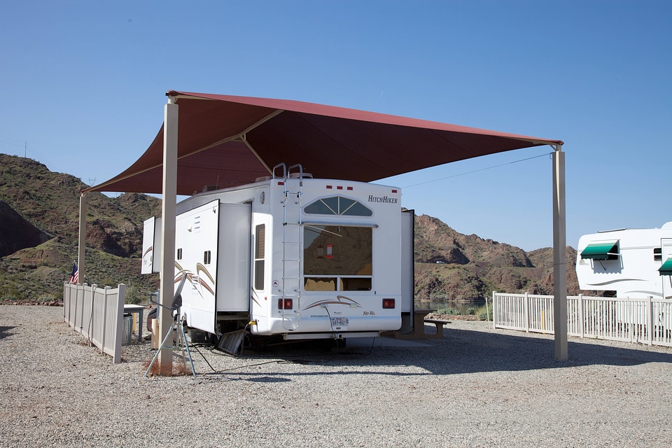 Trailer pad for Refuge volunteer