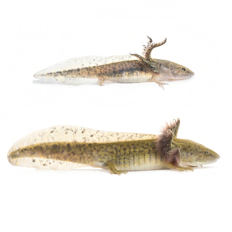 Eastern tiger salamander,larvae 25 