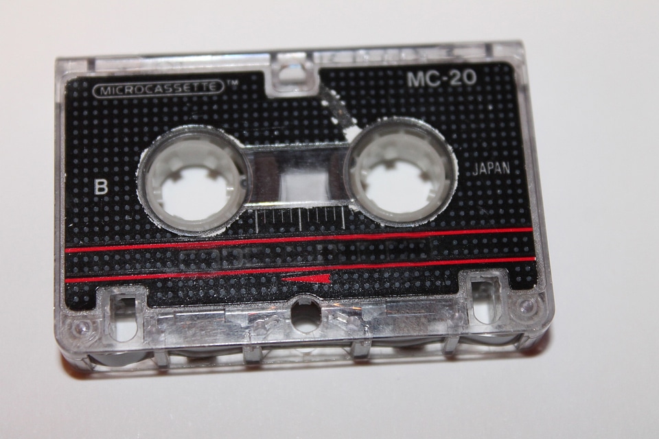 Microcassette tape band
