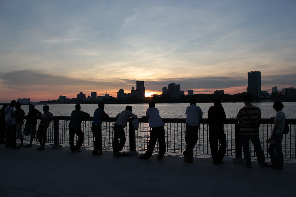 Silhouette sky people