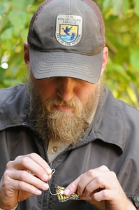 USFWS biologist tags a Monarch butterfly-3
