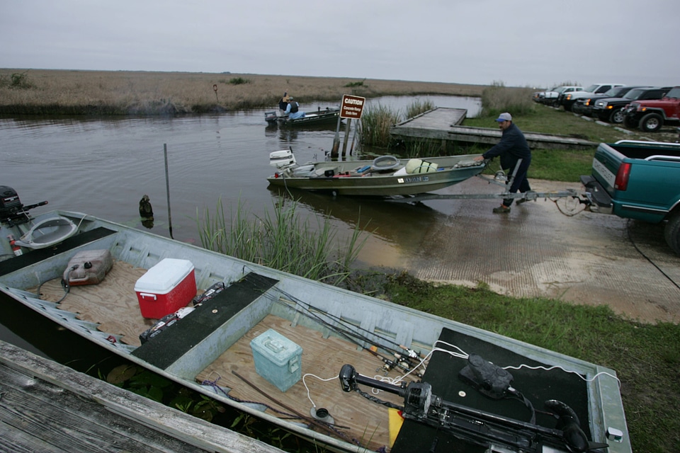 Ramp for fishing at Lacassine National Wildlife Refuge