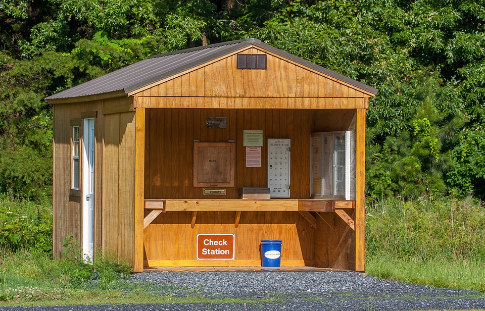 Prime Hook NWR hunt check station