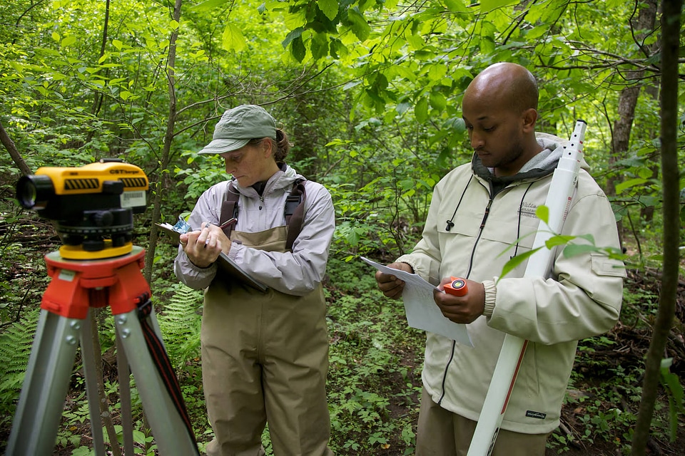 FWS employees surveying and assessing rivers and streams-1