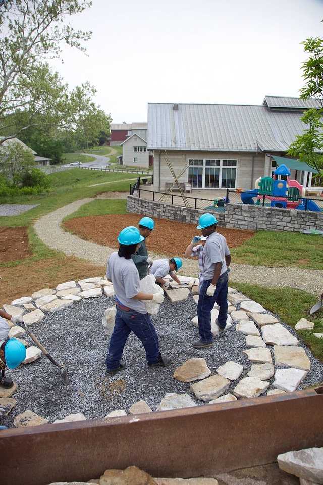 Construction of outdoor classroom-2