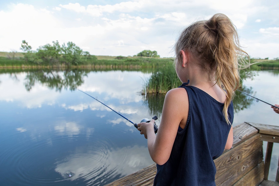 Fishing on the dock