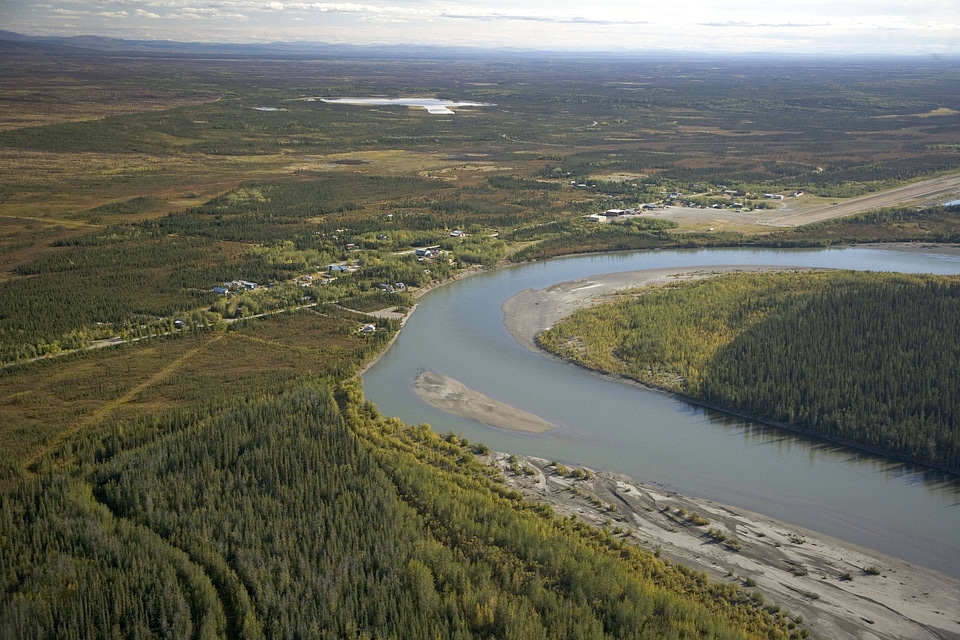 Bettles and Evansville on the Koyukuk River