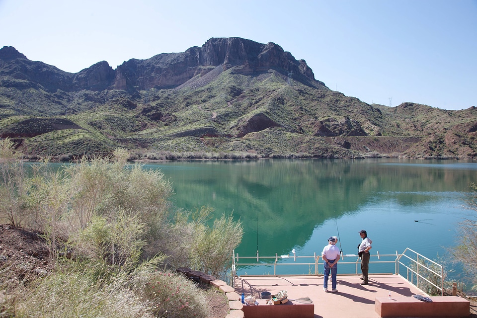 Public fishing dock