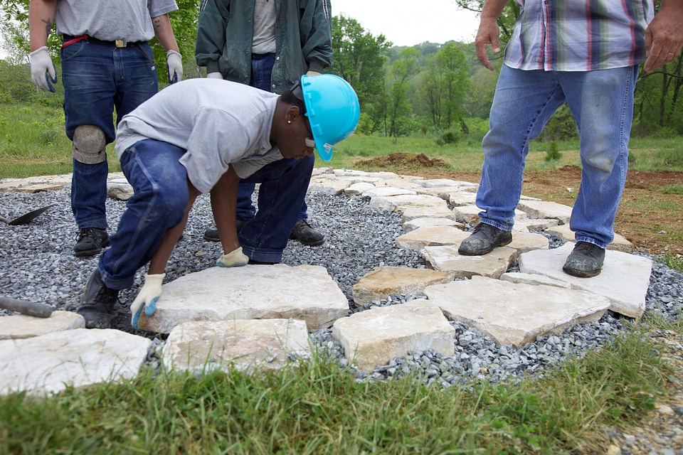 Construction of outdoor classroom-1