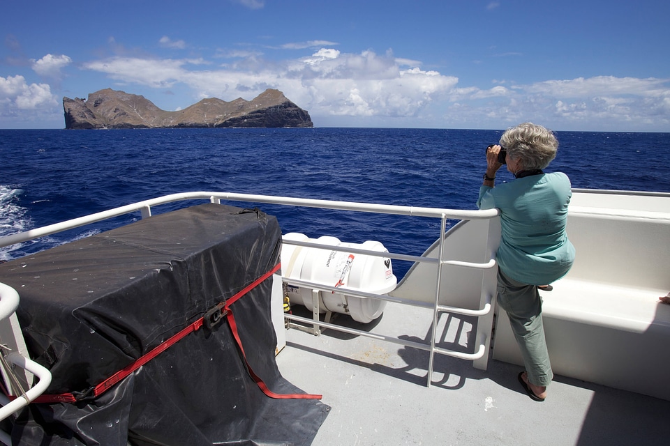 Nihoa Island from ship-1