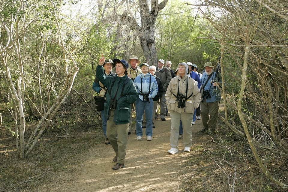 Visitors on a guided tour
