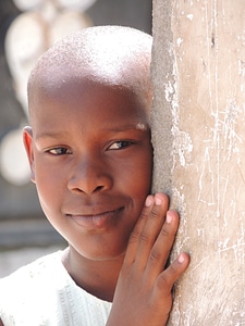 African girl smiling girl tanzania girl photo
