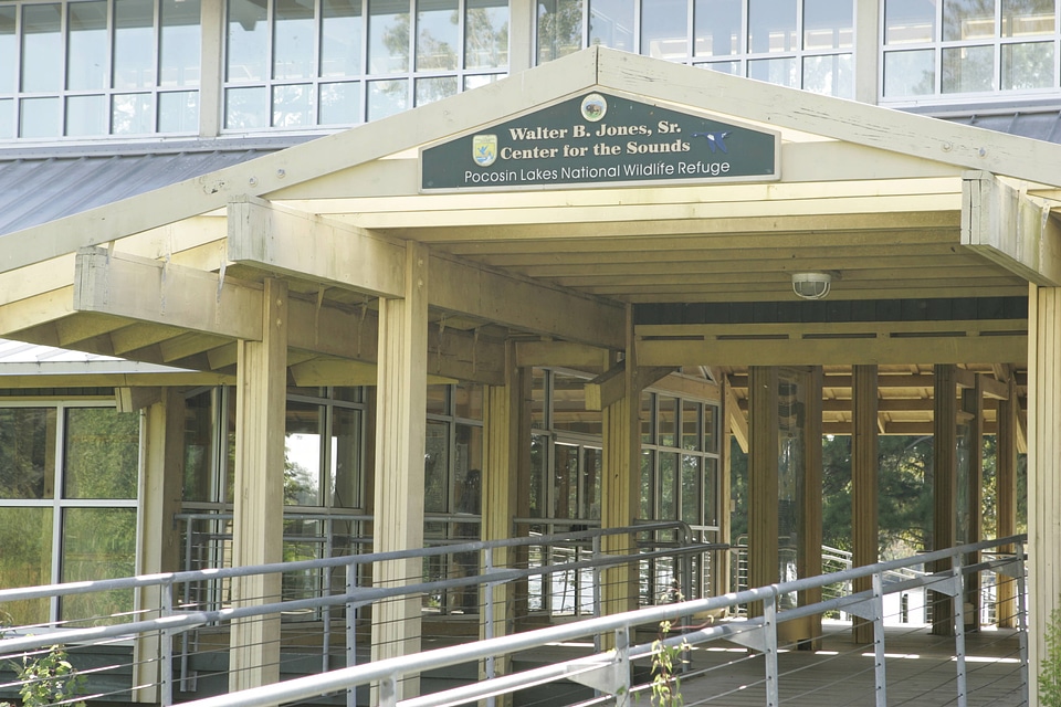 Front entrance of Walter B Jones, Sr. Center for the Sound