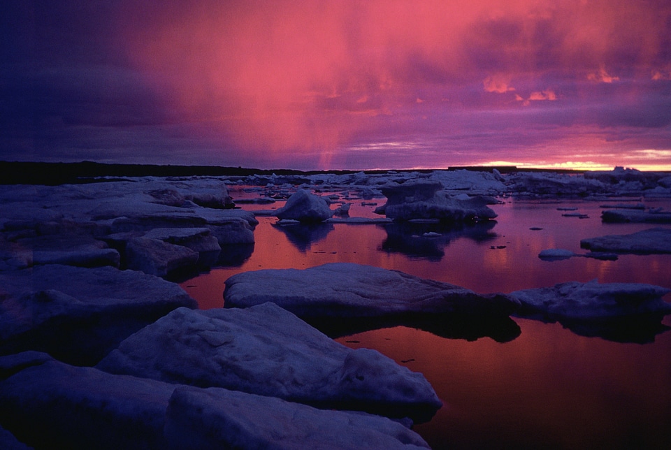 WO3029    Hudson Bay Sunset , Canada