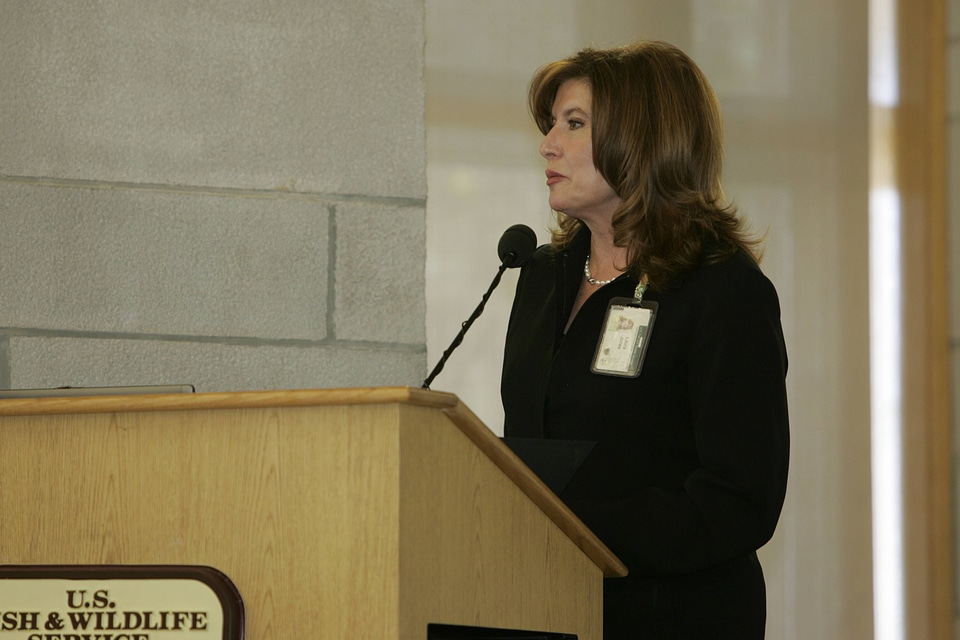 Laura Jones speaking at Rick Lemon's retirement party-2