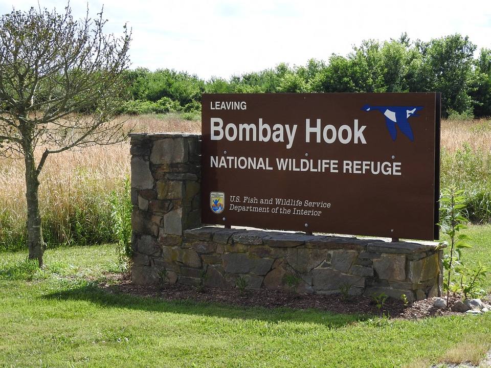 Bombay Hook National Wildlife Refuge sign