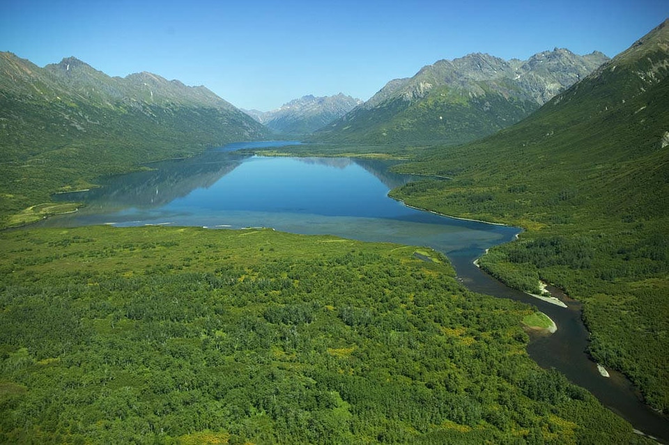 Lake in Glacial Valley