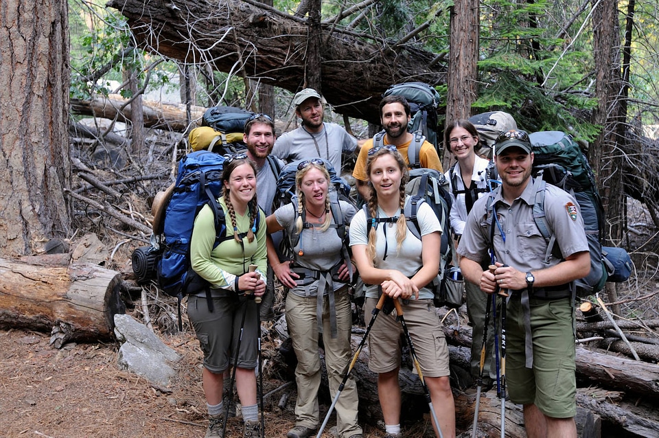 Frog survey crew from the National Park Service