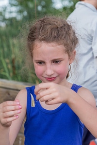 Young girl fishing-5