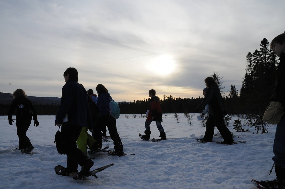 Snowshoeing nature walk