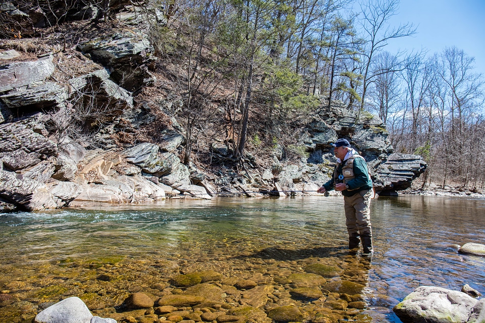 Fly fishing Seneca Creek-1