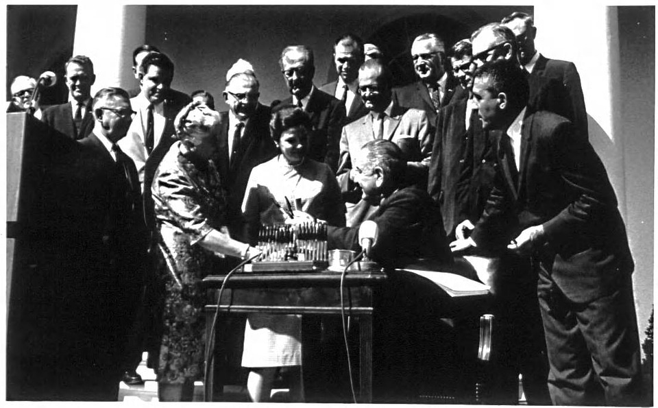 President Johnson Signs the Wilderness Act