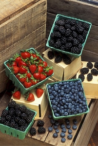 Blueberries healthy sweet photo