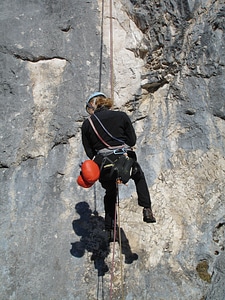 Climber steep wall medium security photo