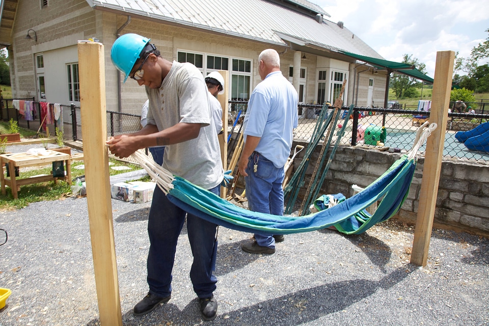 Construction of outdoor classroom-1