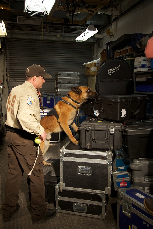 Law enforcement with K-9-3