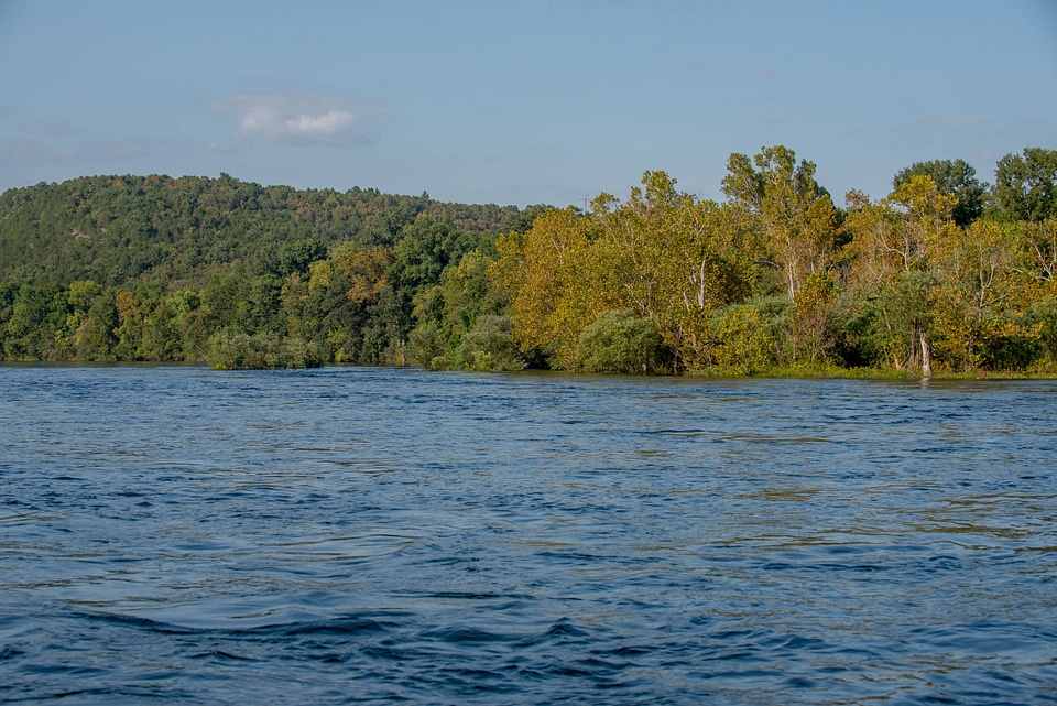 Group fly fishing from drift boat on White River-1