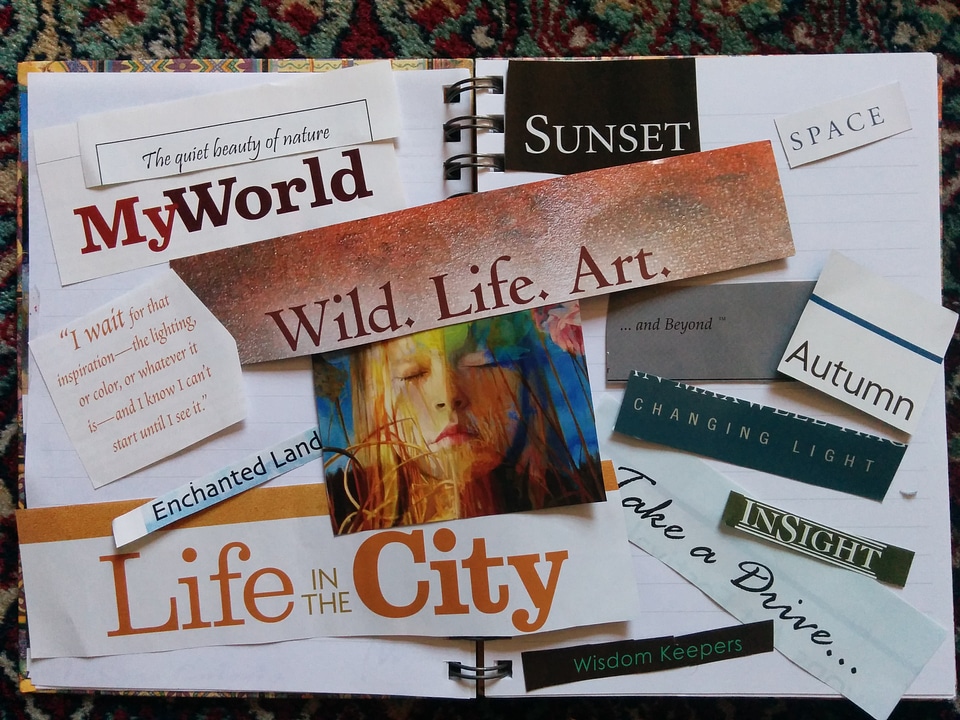Scrapbooking magazine clippings