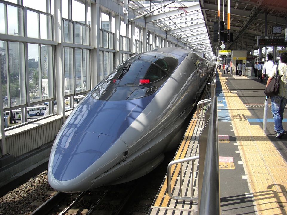 Japan train station 500 series