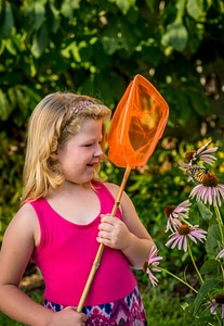 Little girl ready to net monarch-2