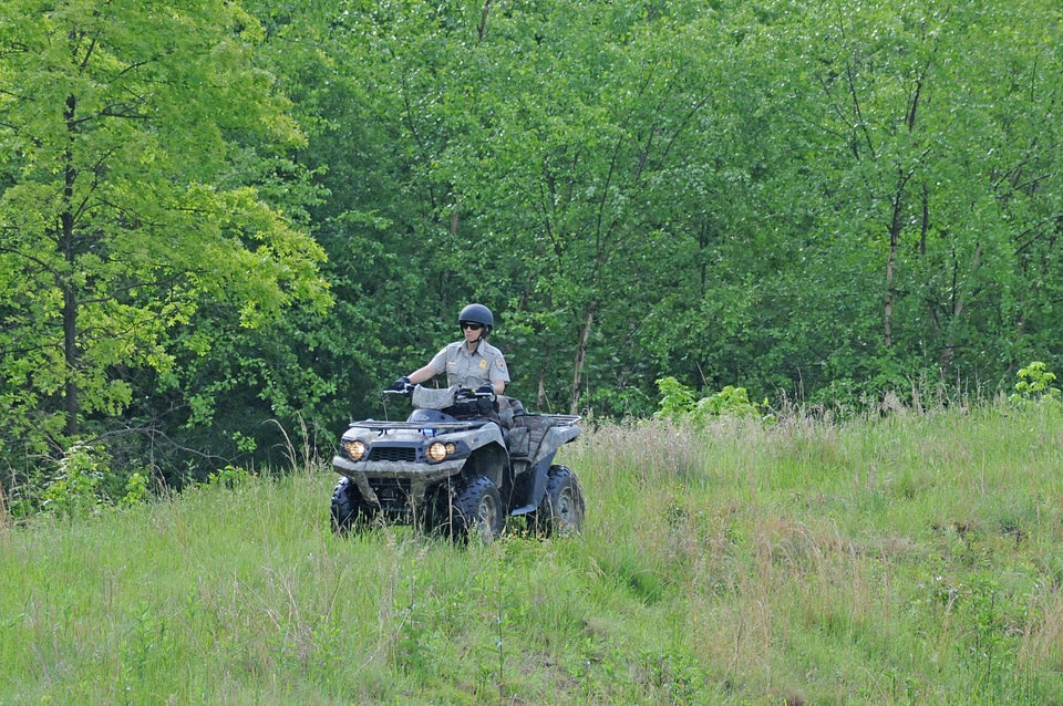 Refuge Law Enforcement Officer on patrol