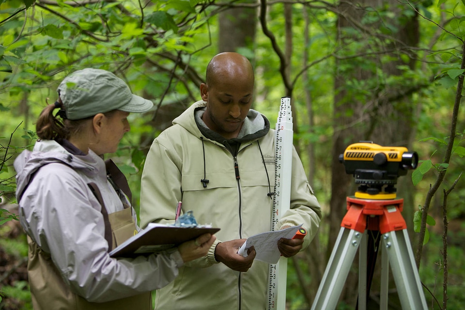 FWS employees surveying and assessing rivers and streams-1