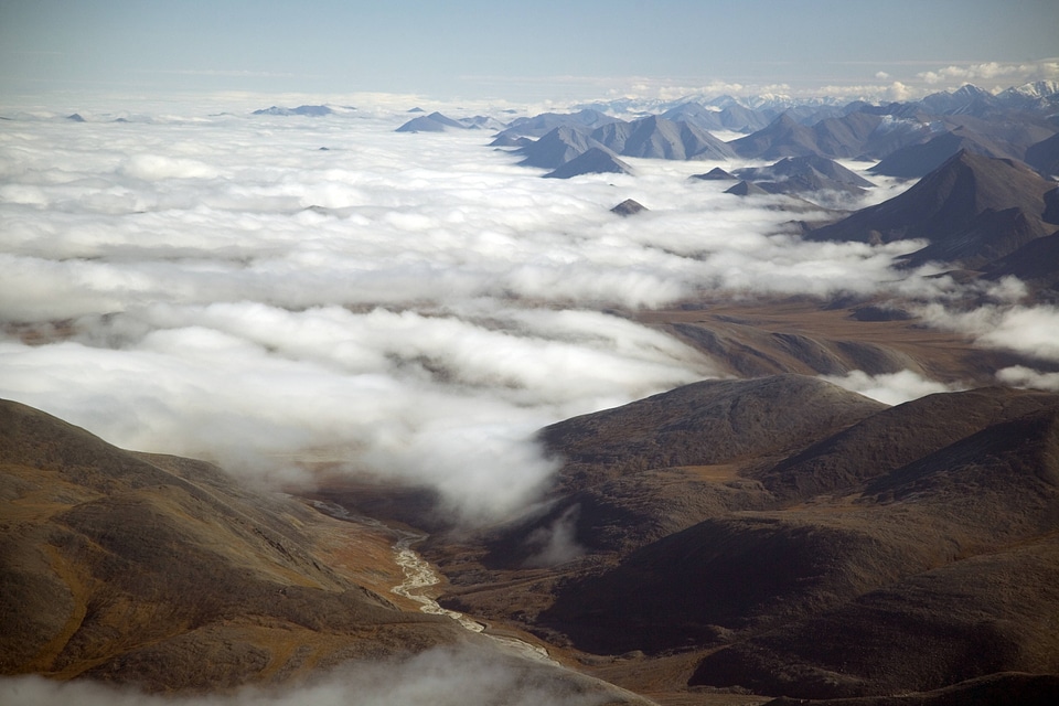 Cloud cover on Arctic National Wildlife Refuge