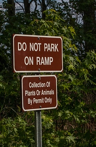 Prime Hook NWR parking and collecting signs-3