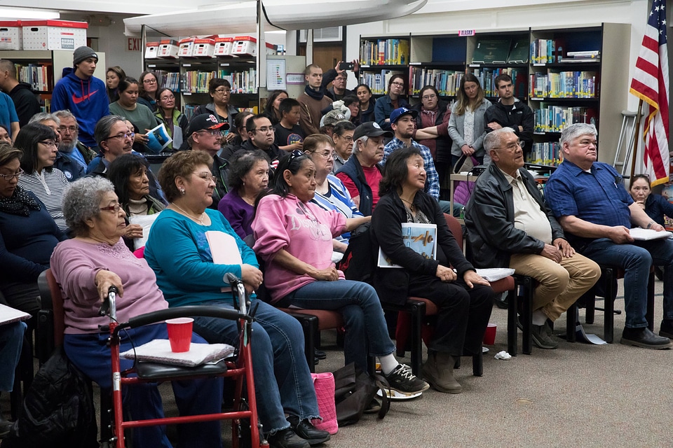 Meeting with residents of St. Paul