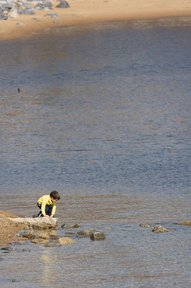 Child on the shore