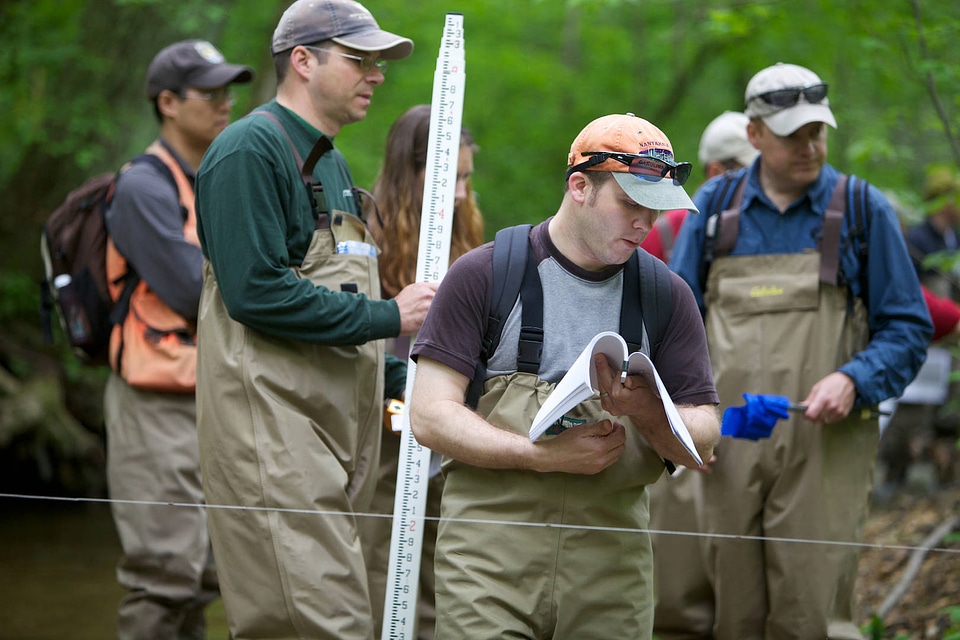 FWS employees surveying and assessing rivers and streams-2
