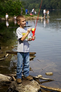 Young boy fishing-3