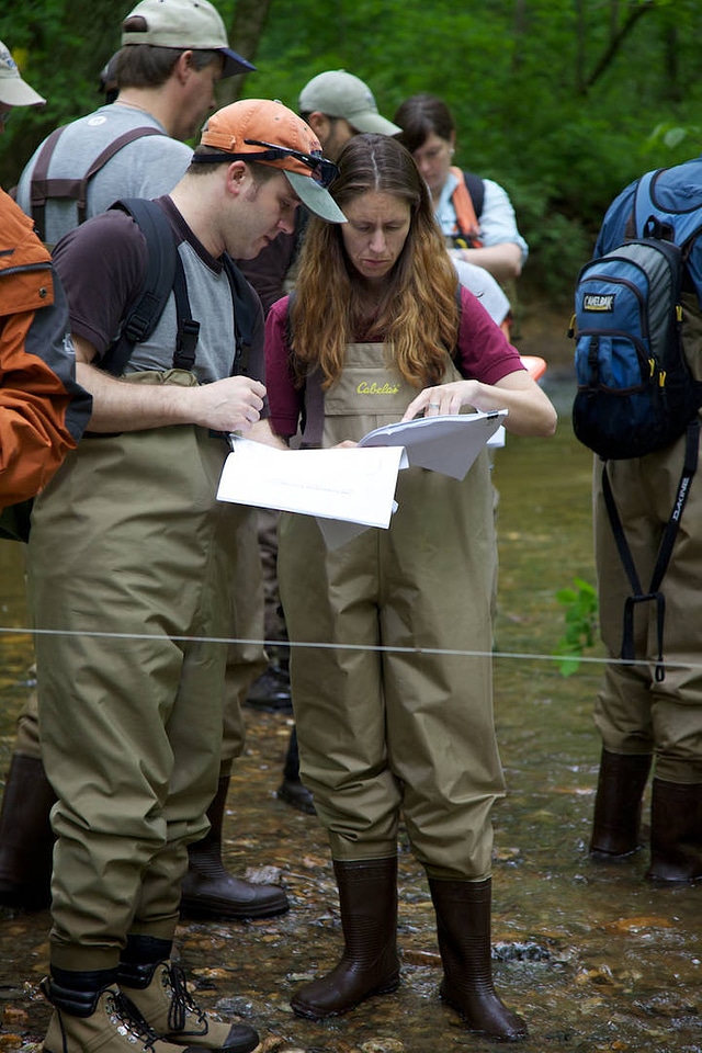 FWS employees surveying and assessing rivers and streams-1