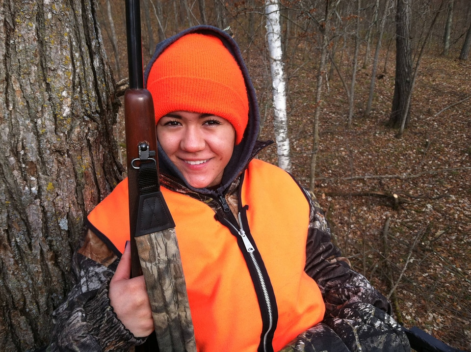 Youth deer hunter in treestand-2